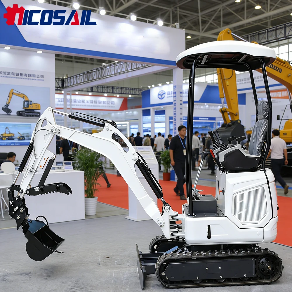 Nicosail 1.8Ton Small Excavator Premium Hydraulic System Smooth Control for Digging Handling Work