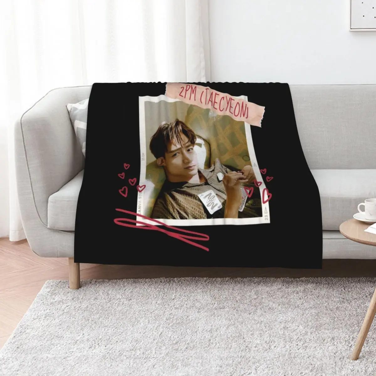 

PM - 2PM OK TAECYEON - Vincenzo Cassano Throw Blanket Nap heavy to sleep Beautifuls Cute Blankets