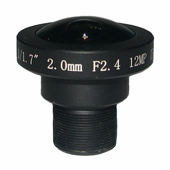 

12Megapixel M12 Fisheye Lens 2.0mm with the Larget Image Circle 5.6mm