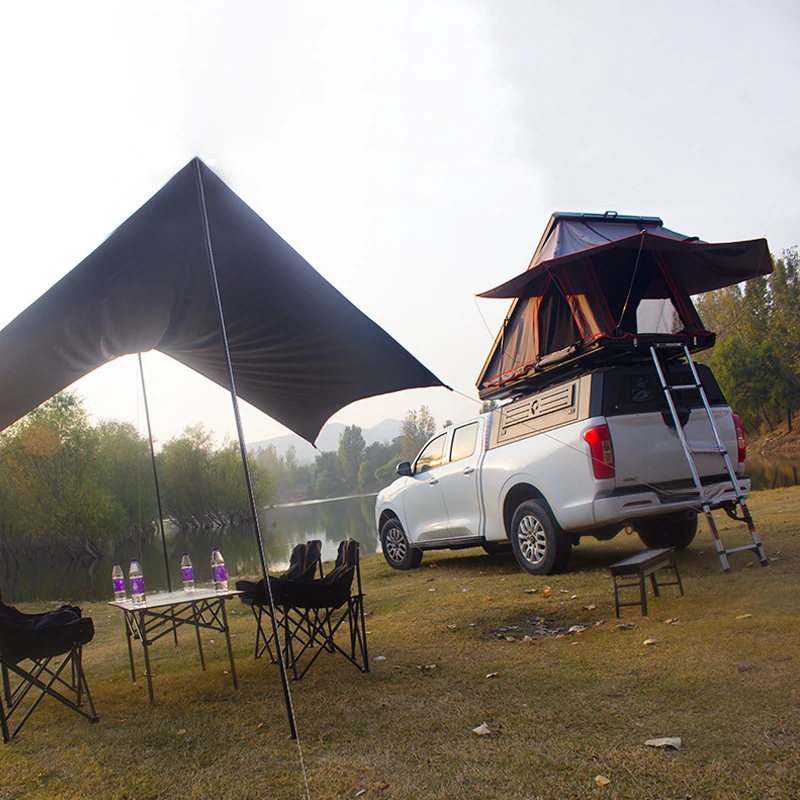 

High Quality Aluminum Alloy Hard Rooftop Tent Folding Vertical Opening Car Roof Tent Outdoor Self-driving Camping