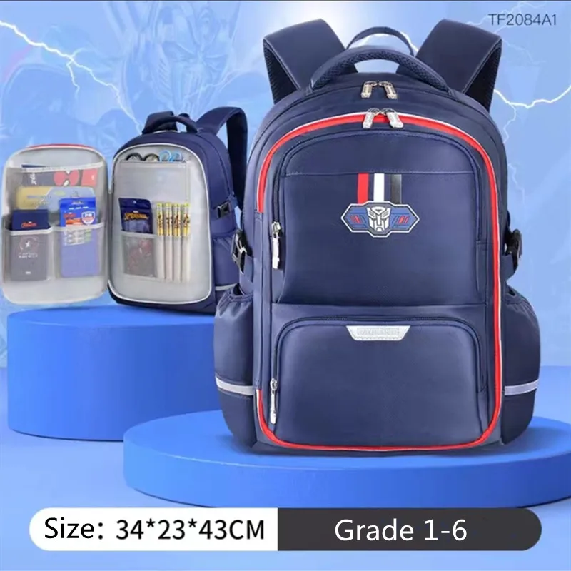 Disney Transformers Schooltassen Voor Jongens Grade 1-6 Primaire Student Schouder Orthopedische Rugzak Licht Grote Capaciteit Mochilas