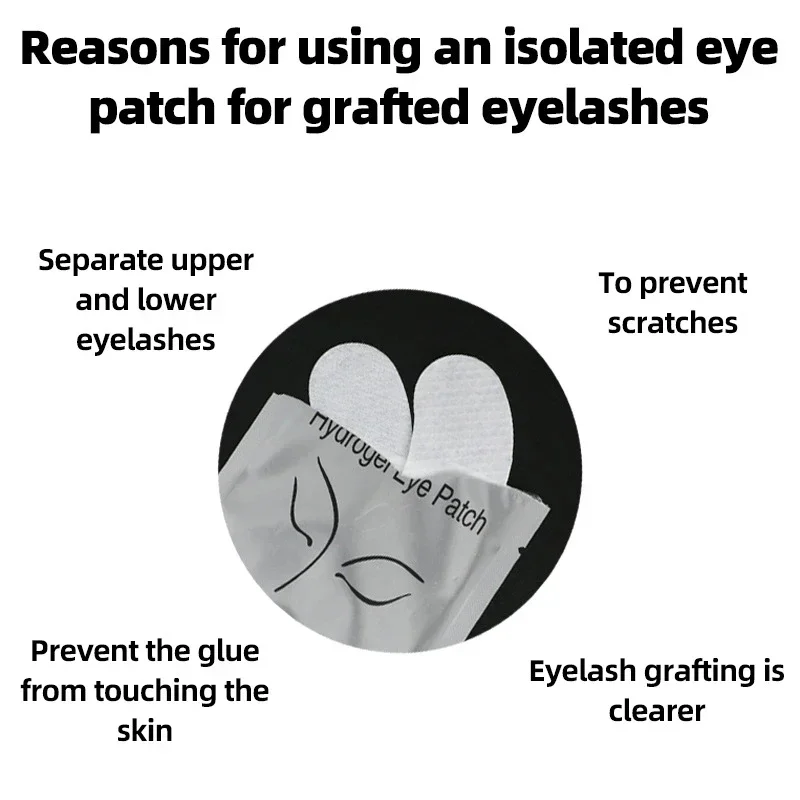 100/50pc Eye Pads Eyelash Under Eye Pads Lint Free Eye Patches for Eyelash Extension Supplies Lashes Makeup Tools