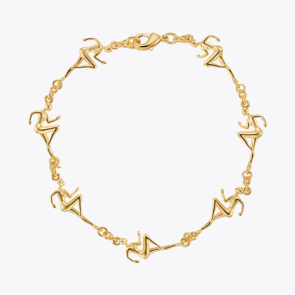 

ENFASHION Original Athlete Dancer Bracelet For Women Pulseras Mujer Gold Color Fashion Jewelry Bracelets Wholesale Gifts B222285