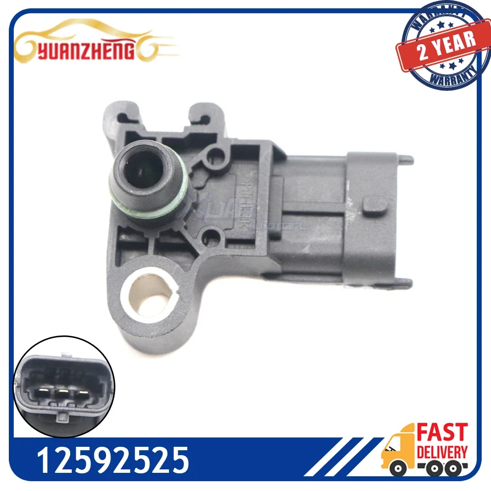 

12592525 Датчик давления карты в коллекторе для Cadillac CTS Chevrolet Camaro Corvette Sonic Cruze Trax G M 5556725 1238269