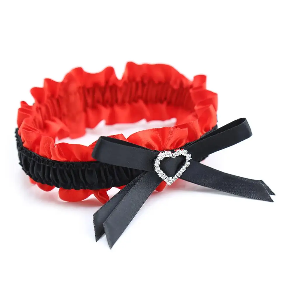 Jarretière en dentelle avec nœud pour femme, lingerie sexy, crochet de jambe Bsie M Bondage, accessoires de bondage fétiche, cadeau jouet, 7.0