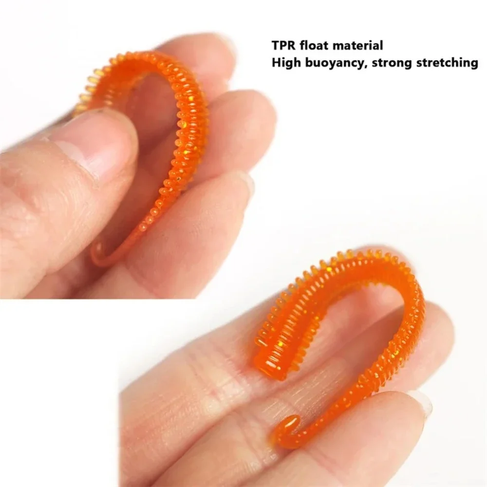 Cebo Blando Lombriz de Mar Flotante TPR – Señuelo Simulado 8cm