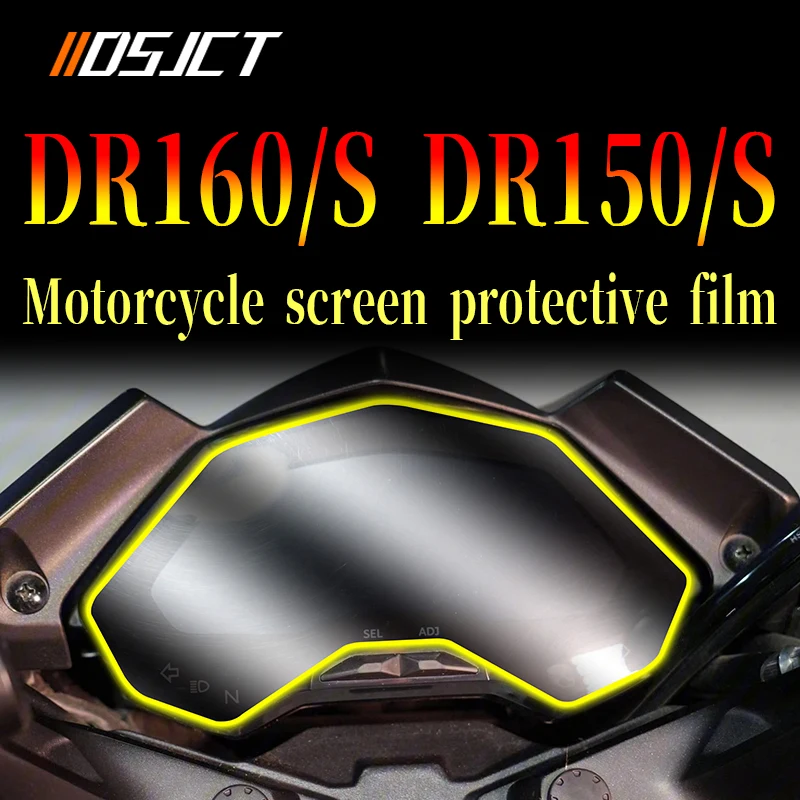 Dla Haojue DR150 DR150S DR160 DR160S prędkościomierz motocyklowy TPU zabezpieczenie przed zarysowaniem Film ekran deski rozdzielczej instrumentu Film