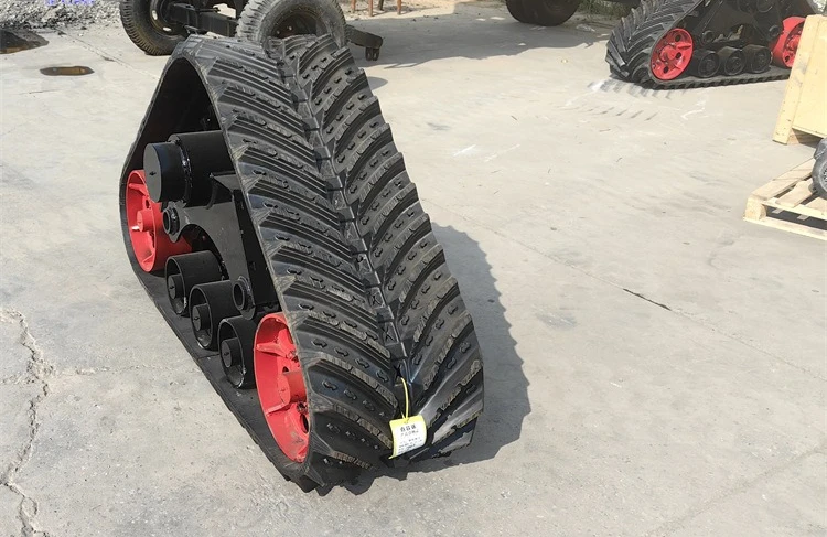 Triangular Crawler Wheels for Agricultural Machinery: Anti-Sink Triangular Track Modified Agricultural Harvester