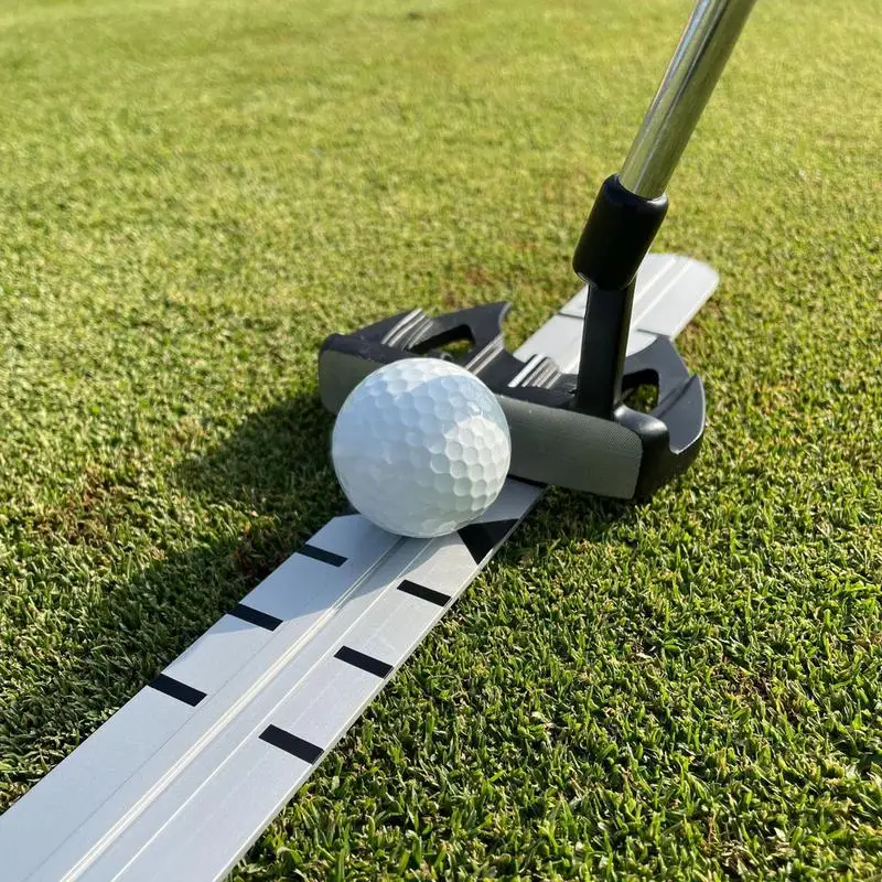 Righello per l\'allineamento della pista Golf Putting Trainer strumento per la pratica del Golf migliora la precisione del colpo e il controllo