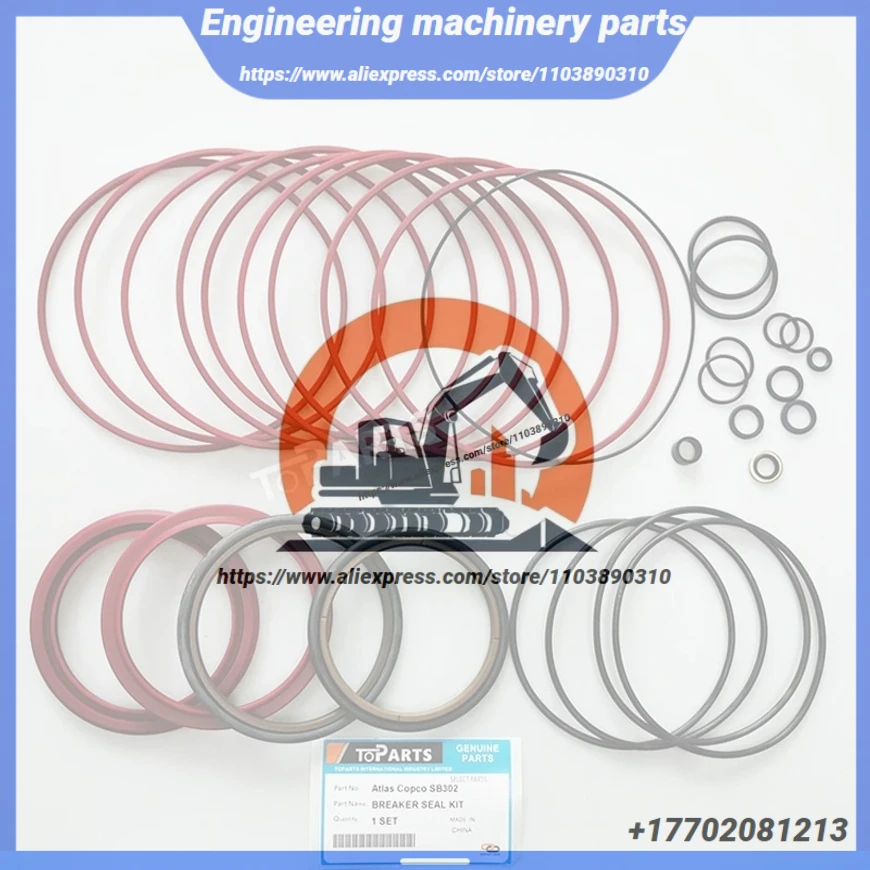 

Fits Atlas Copco Sb302 Hydraulic Breaker Seal Kit 3315301890 Fits Hammer Repair Seal Kit 3315 3018 90