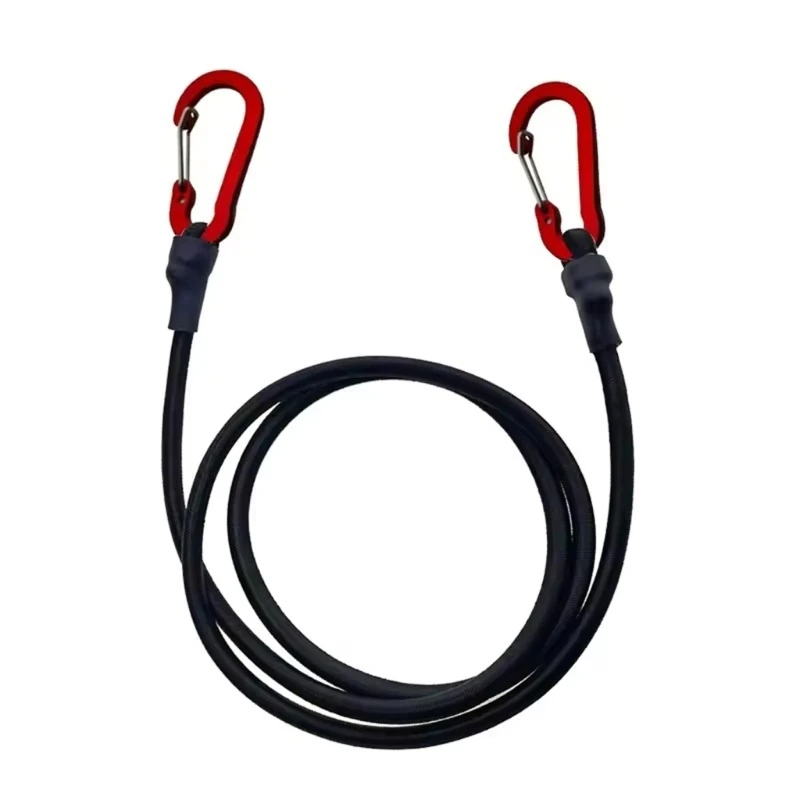 Elastic Bungee Strap with Hook Heavy Duty Elastic Rope Car Luggage Roof Rack Strap Adjustable Bungee Cord Enduring