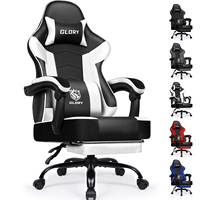 AUTHMIC Gaming Chair Ergonomic Reclining Office Chair with Adjustable Lumbar Support & Headrest  High-Back PC Gamer Adults Teen