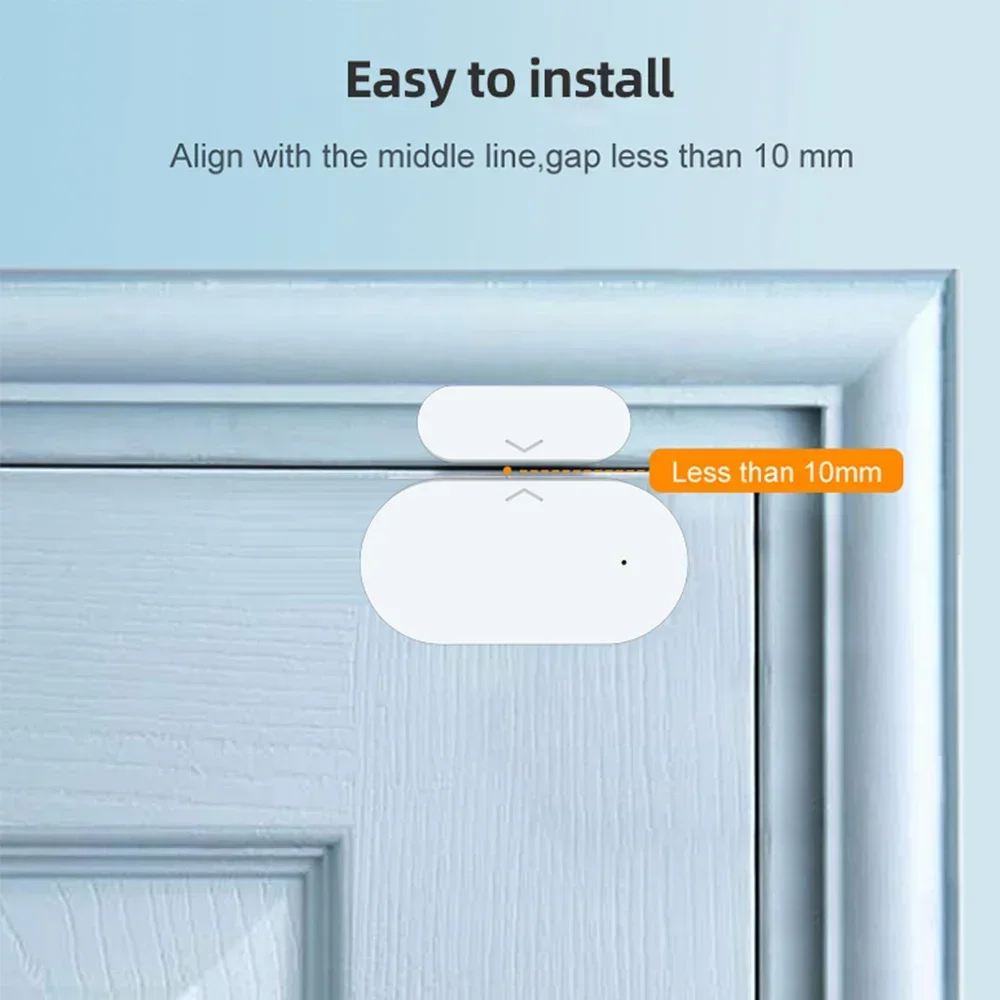 Tuya Zigbee Door Window Sensor A Burglar Alarm Smart Home Automation Security Protection Smart Life Work with Alexa Google Home