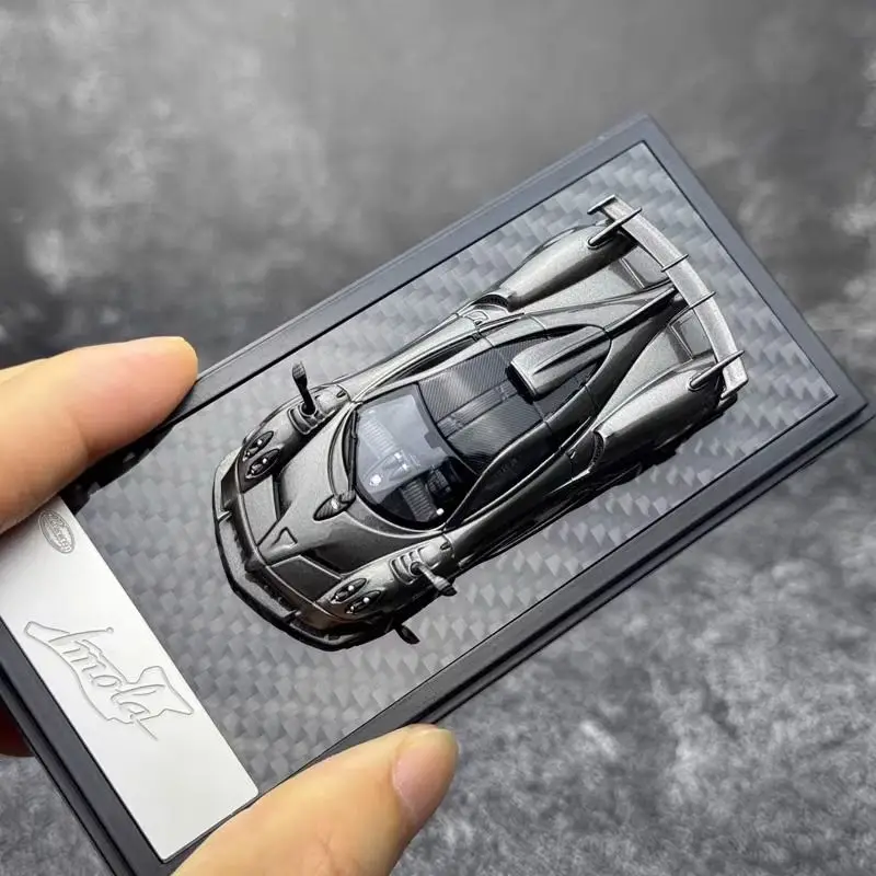 Modelo de coche de aleación Pagani Imola, colección de adornos de regalo, LCD 1:64