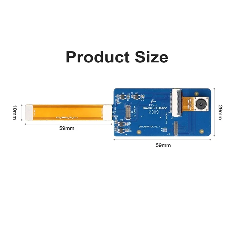 13MP Kameramodul 13850 Webcam Brennweite 3000 mm, 1300 W Pixel Kamera RK3358/3358S für Orange Pi 5/5B/5Plus