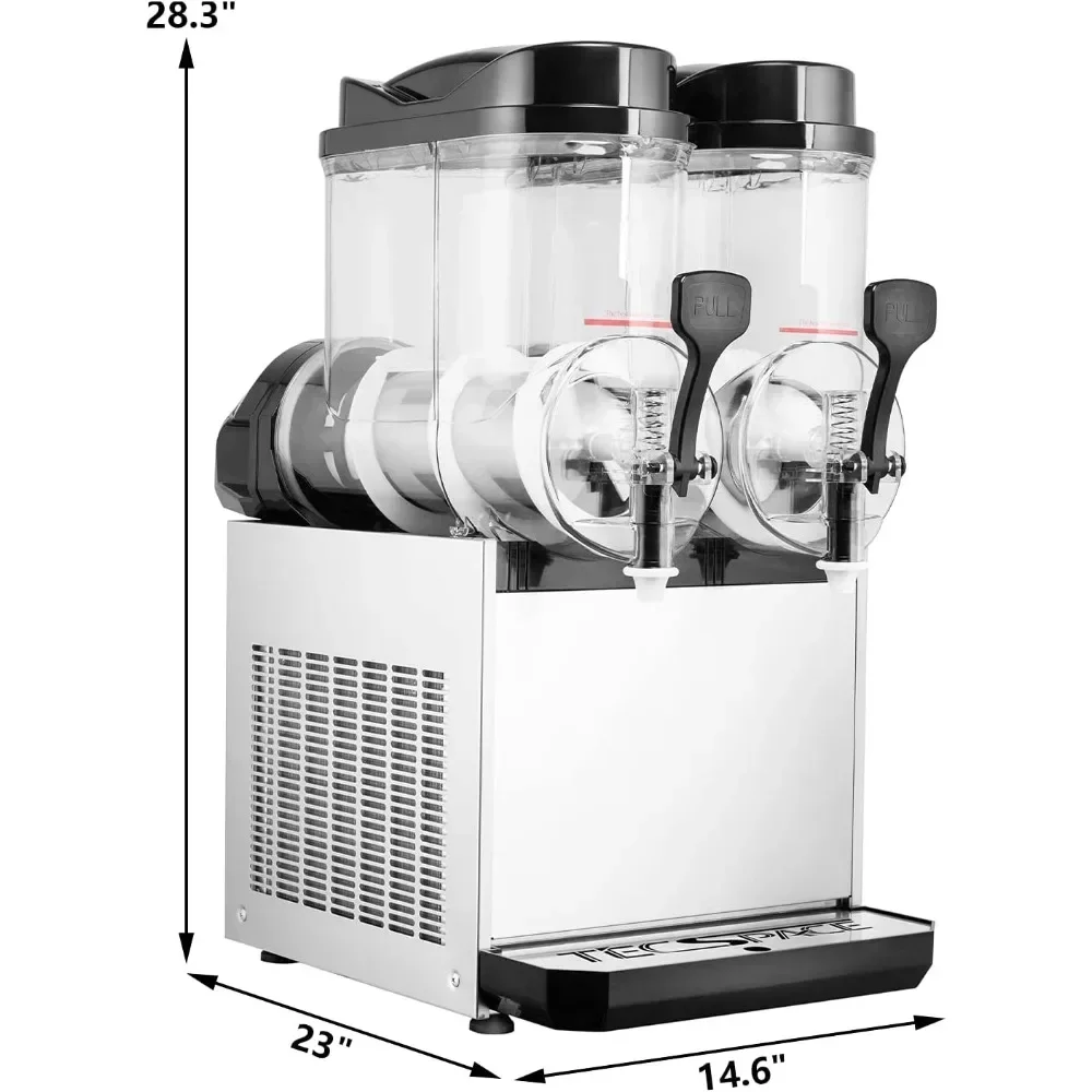 110V commercial snow mud machine, 15/30/45L stainless steel smoothie beverage machine, used for making ice juice tea and coffee