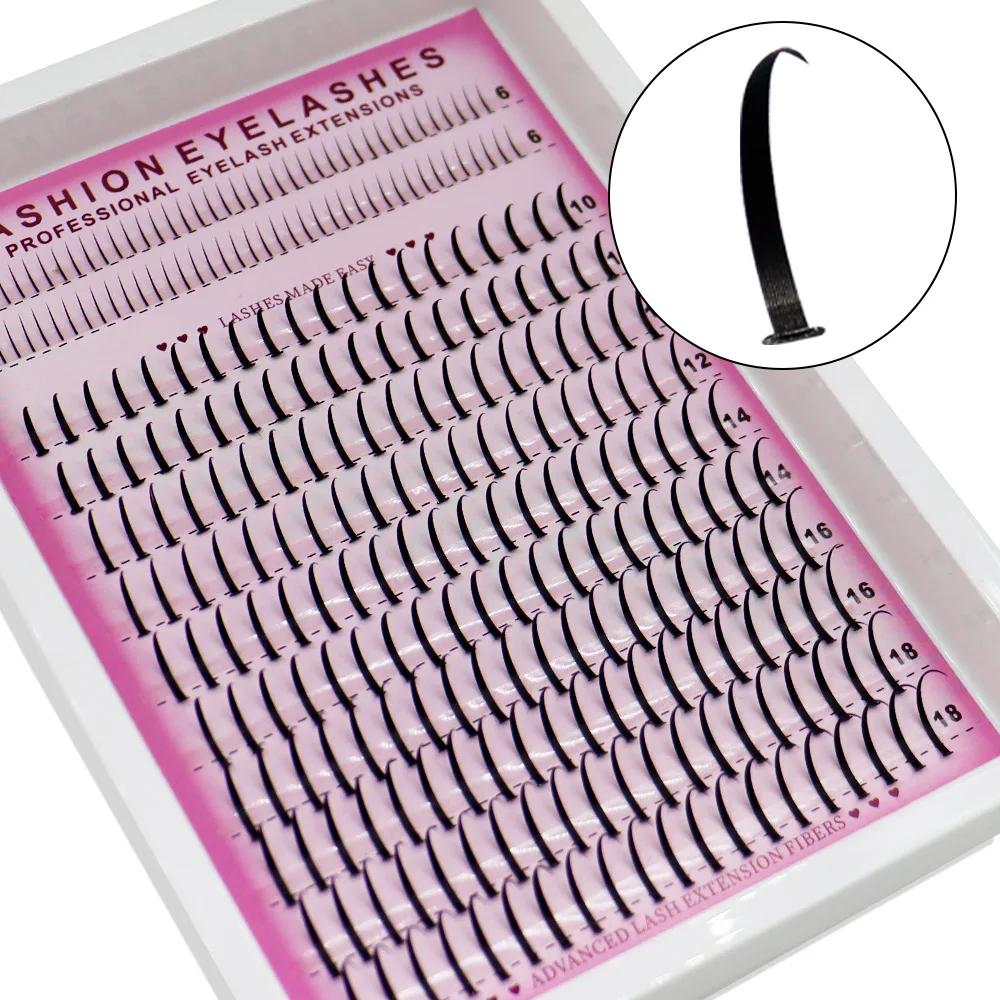 Ensemble de cils supérieurs et inférieurs féeriques mixtes à 12 rangées, outil de maquillage pour extensions de cils de Style féerique