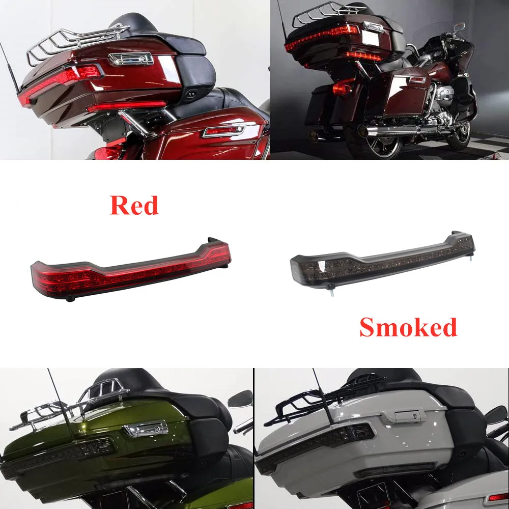 

Motorcycle Rear Tour Trunk Pack Turn Signal Brake LED Light For Harley Touring Road Electra Glide 2014-23 For Tour-Pak Taillight