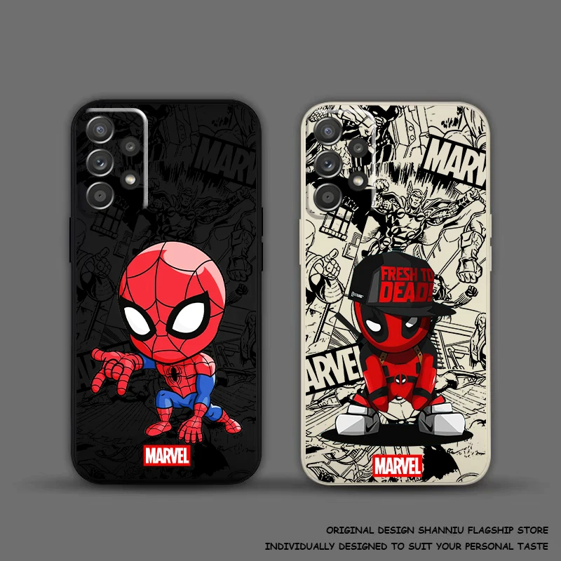 

Spiderman Deadpool Cute For Samsung A73 A72 A71 A55 A54 A53 A52 A41 A35 A34 A33 A32 A25 A24 A23 A15 A13 A5S A03 A01 Phone Case