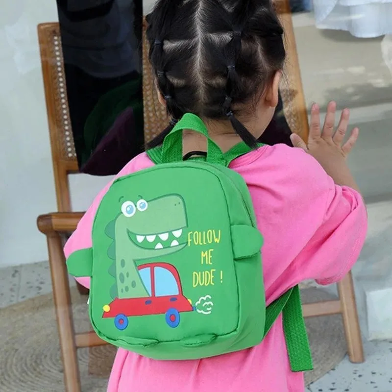 

Cute Dinosaur Backpacks for Kids Anti-lost School Bags Kindergarten Kids Girls Boys Schoolbag Toddler Rucksack