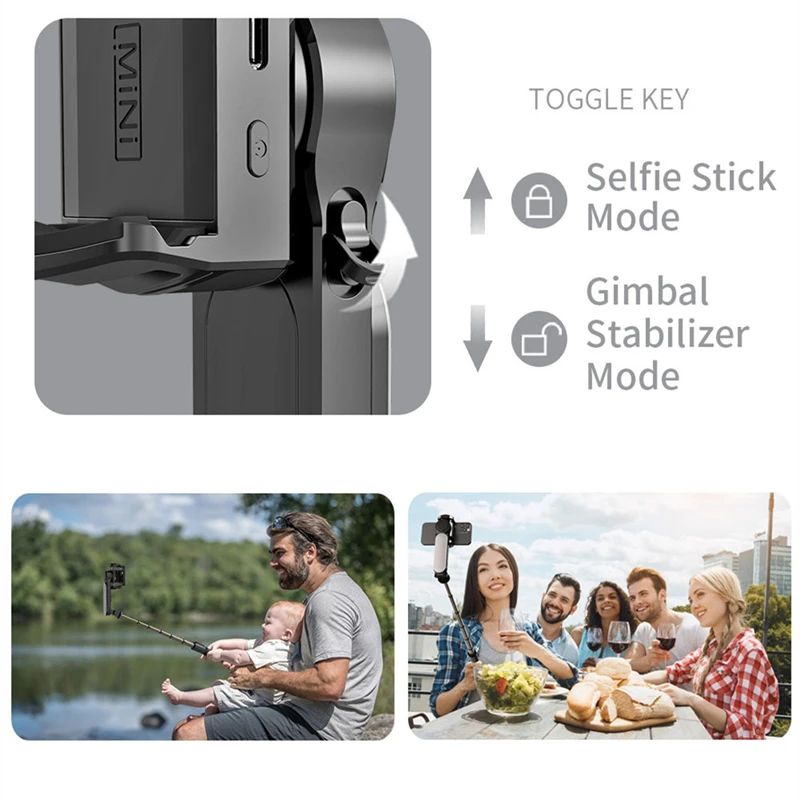 2025 New AI Stabilizer Wireless Bluetooth Selfie Stick Tripod Handheld Gimbal Stabilizer Monopod With Fill light for IOS Android