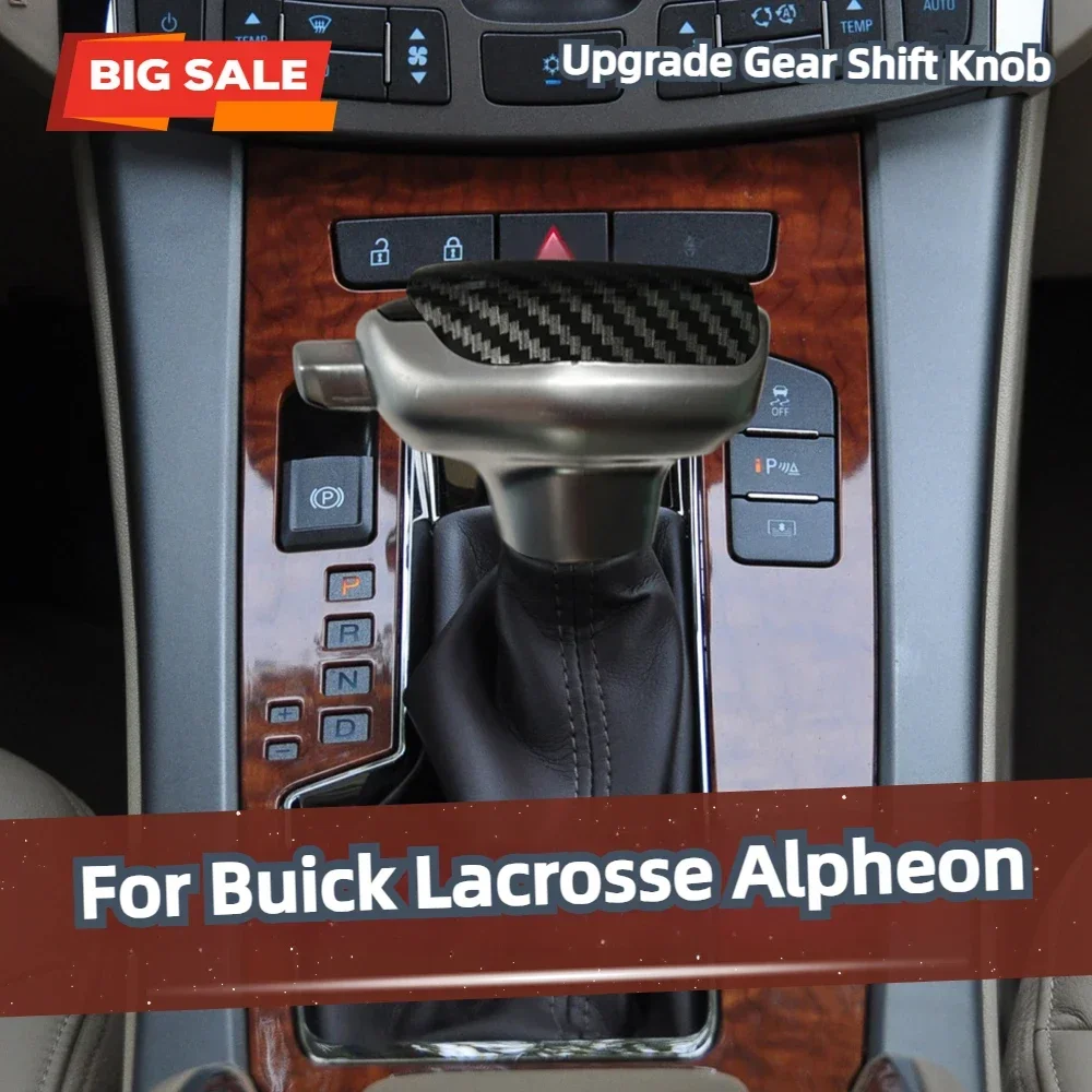 

Imitate Carbon Fiber ABS Shift Knob Gear Stick Lever Shifter Ball for Buick Lacrosse Alpheon 2010 2011 2012 Car Interiors