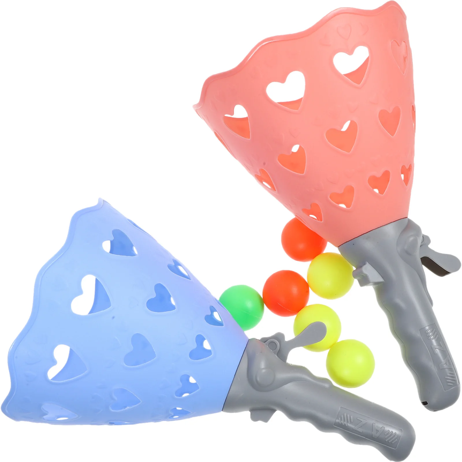 1Set Catch Ball Game Basket for Kids Indoor Outdoor Fun Family Party Favor Interactive Pop Pass Catch Balls Launcher Sports Game