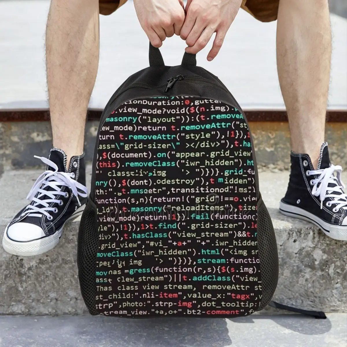 Mochila para estudiantes con código de escritura Java, mochila escolar para senderismo, mochila de viaje para niños y niñas, mochila de moda, bolsos de hombro