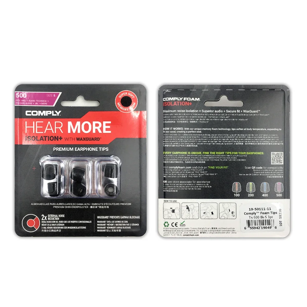 COMPLY T500 TX500 T100 T200 T600 SP SmartCore AP  Premium Earphone Foam TIPS