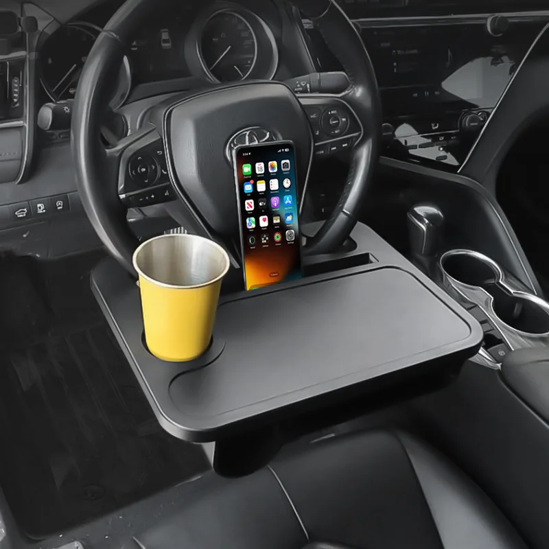 Multifunction Car Steering Wheel Tray Portable Food Cup Holder Laptop Desk Table Auto Eating Working Tray for SUV Sedan