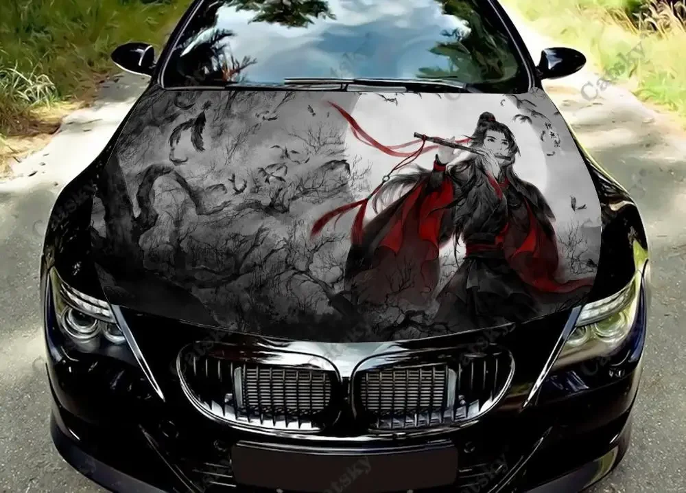 

mo dao zu shi anime Car Hood Wrap Color Vinyl Sticker Decal Truck Graphic Bonnet Custom Car Decoration Stickers