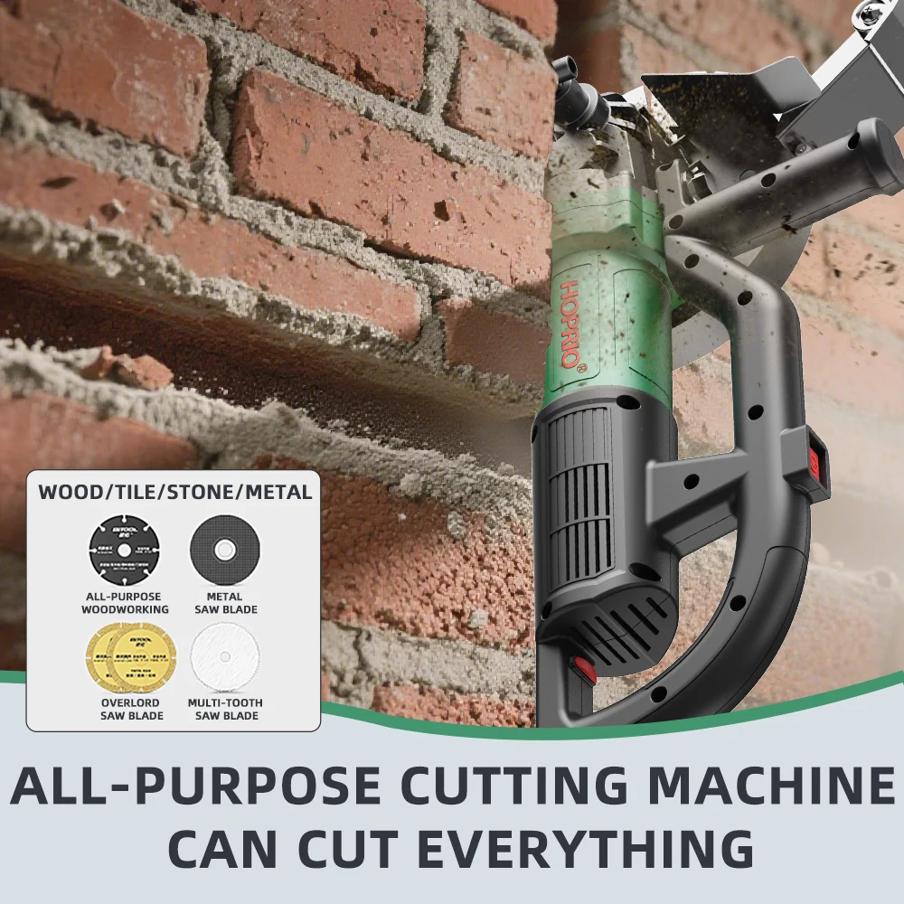 220V Power Tool Single Chip Wall Chaser Cutter Saw Cutting Machine Electric Source Industrial 4000W AC Brushless Portable