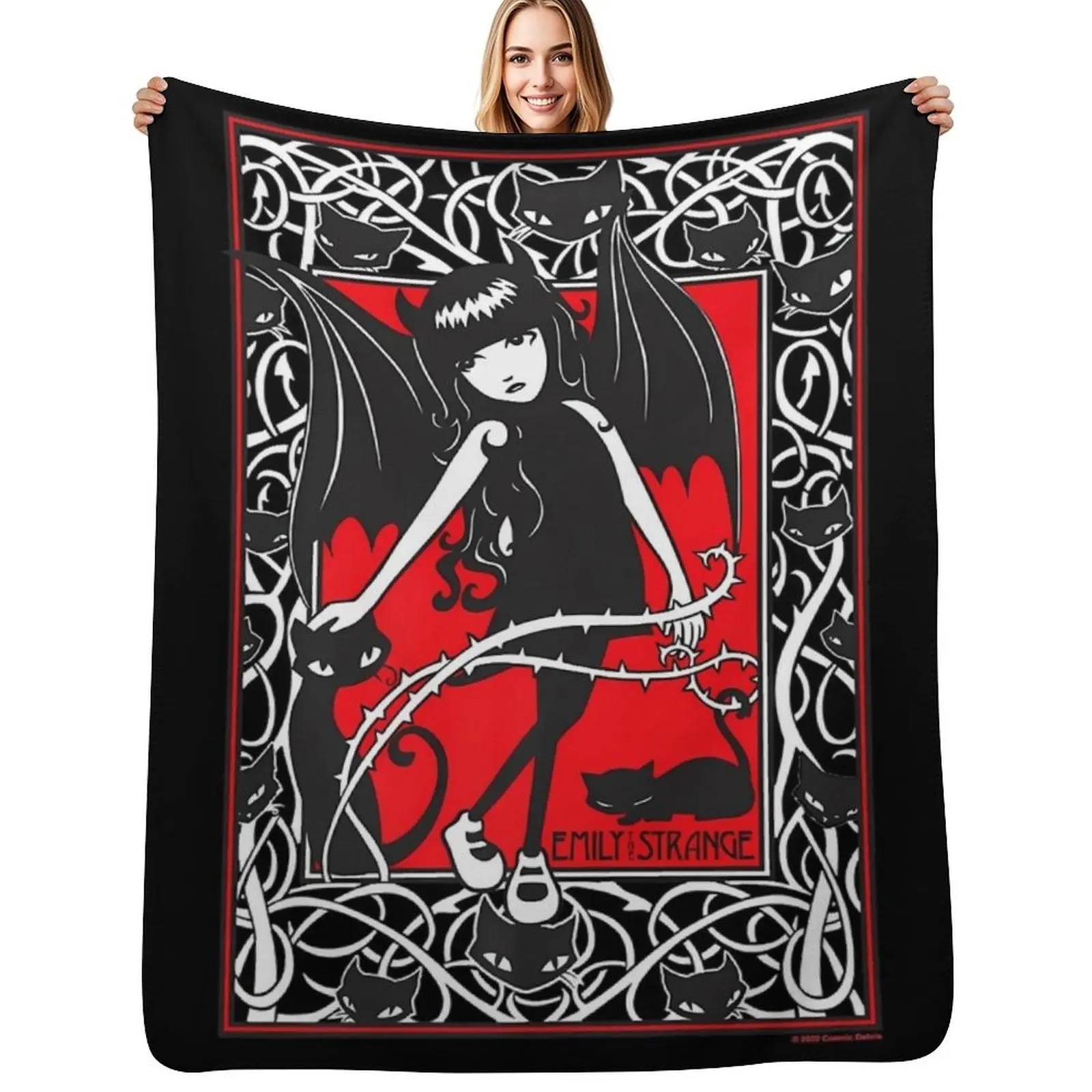 Vintage Emily Anime -Classic Emily Manga Throw Blanket Luxurious Soft Fuzzy Blanket for Sofa Bed