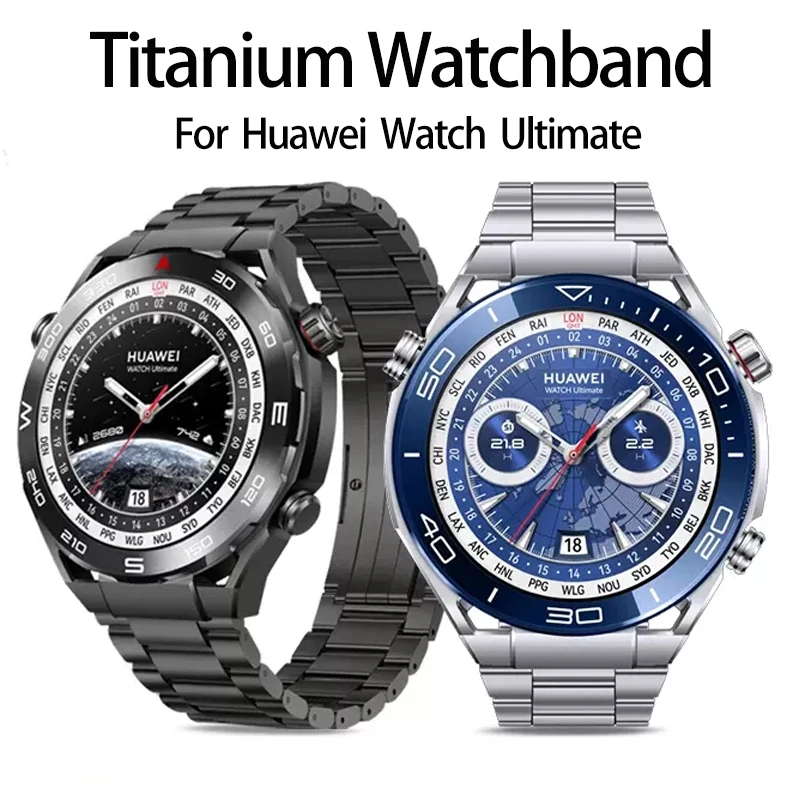 Titanium Strap for HUAWEI WATCH Ultimate /Watch 3/GT 3pro New 22mm Watchband for Huawei GT2 GT3 Pro 46mm Business Watch Band