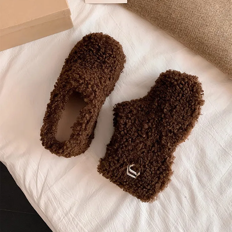 

Outside of The Shoes Is Fluffy Women's Platform Soles Snow Boots Keep Warm Winter Botas De Invierno Mujer Women's Ankle Boots