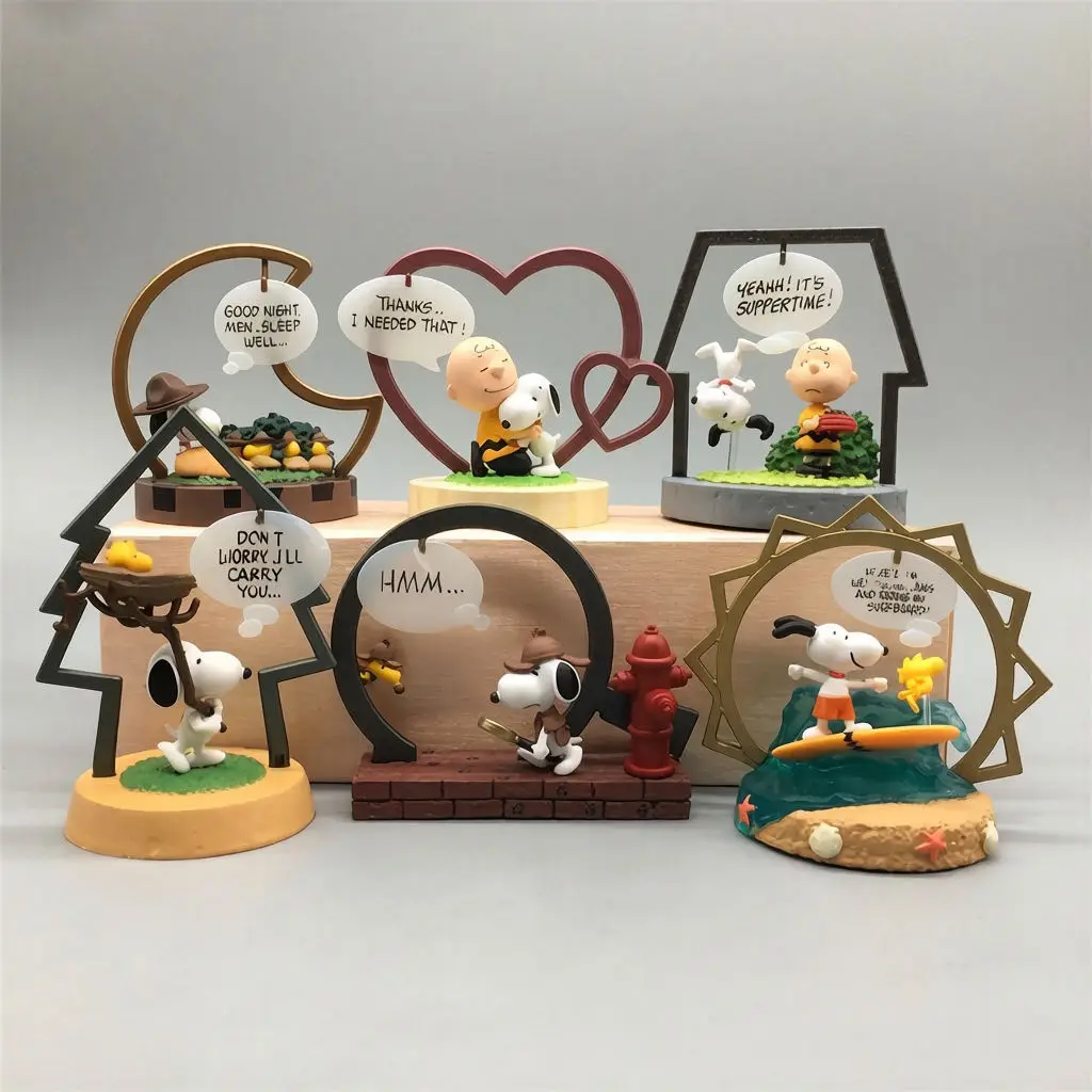 

New Product In Stock White Puppy Picture Frame Blind Box Handmade Art Collection Style Miniature Scene Decoration Surprise Gift