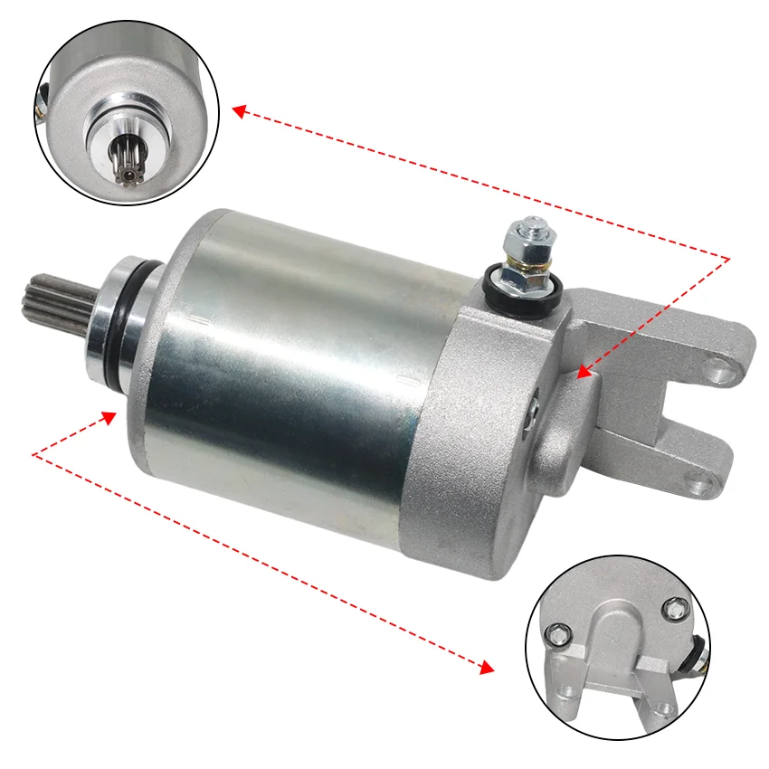 Electric Starter Motor For Derbi GPR125 the 4T model Mulhacen Senda 125 R‑SM Terra Adventure Motorcycle Spare Replacement Part