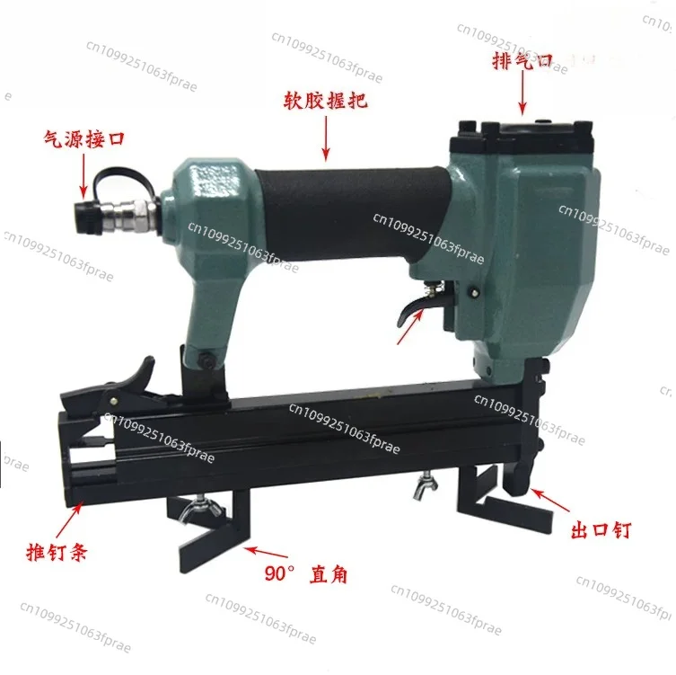 V1015 Pneumatic Angle Nail Gun, 45 Degree V-shaped Nailer for Picture Frame Splicing Cross Stitch Mounting