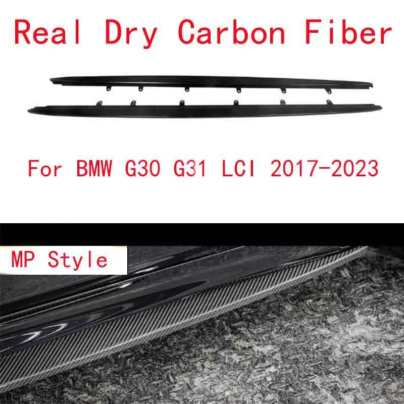 

Real Dry Carbon Fiber Side Skirts for BMW G30 G31 F90/F90 LCI MP Style 2017-2023 2Pcs/Set