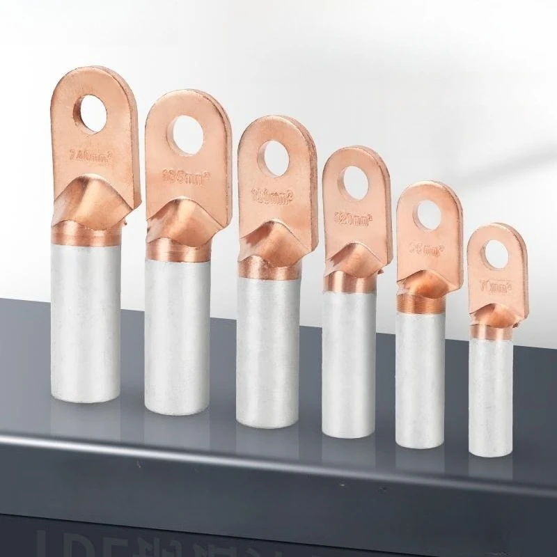 DTL Copper‑Aluminum Bimetallic Cable Lug 5Pcs/10Pcs 16‑240Sqmm Electric Power Wire Cable Joint Terminal Connector