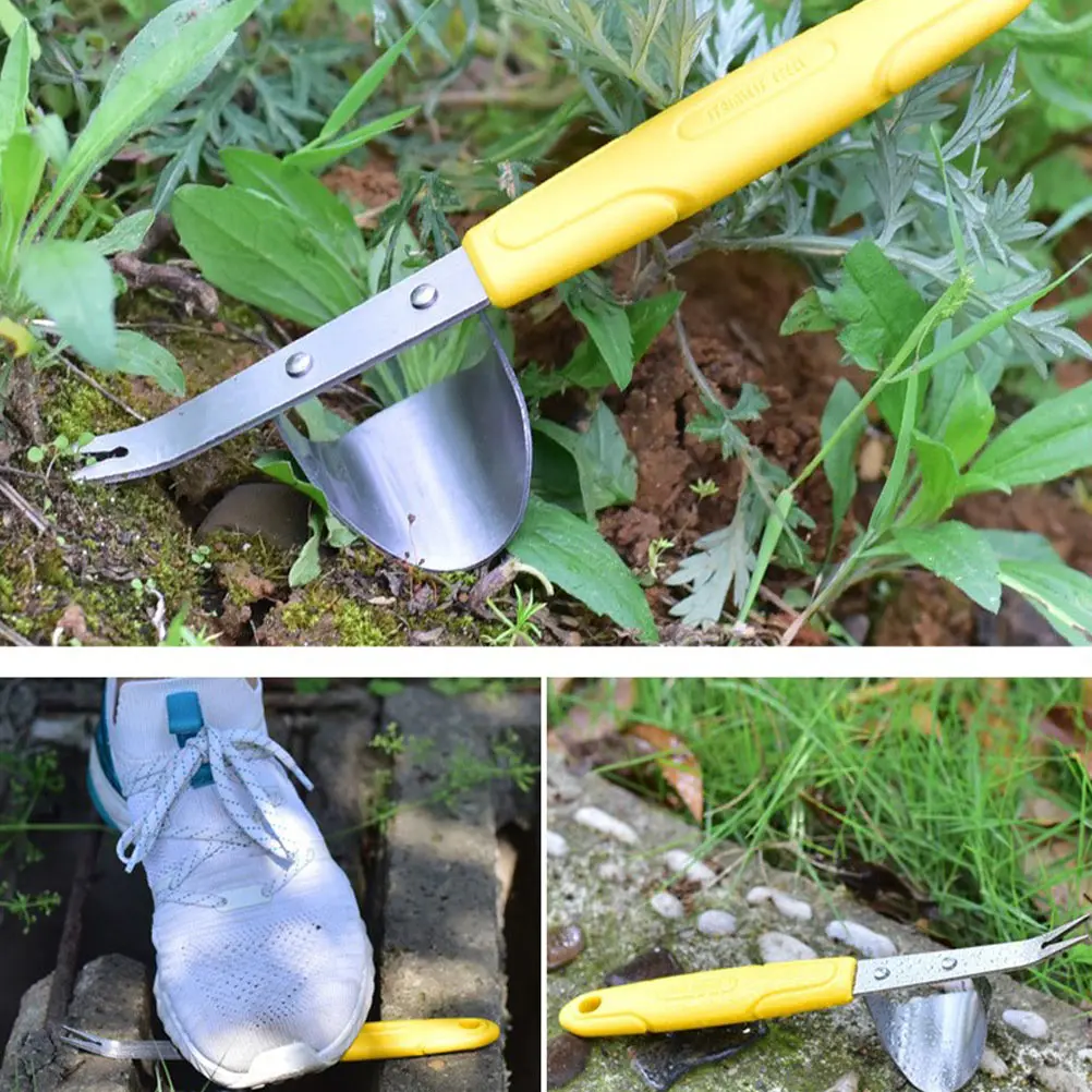 

Stainless Steel Stainless Steel Weeding Tool Compact Size Easy Digging Tool Weed Puller Manual Gardening Fork Non Rust Quality