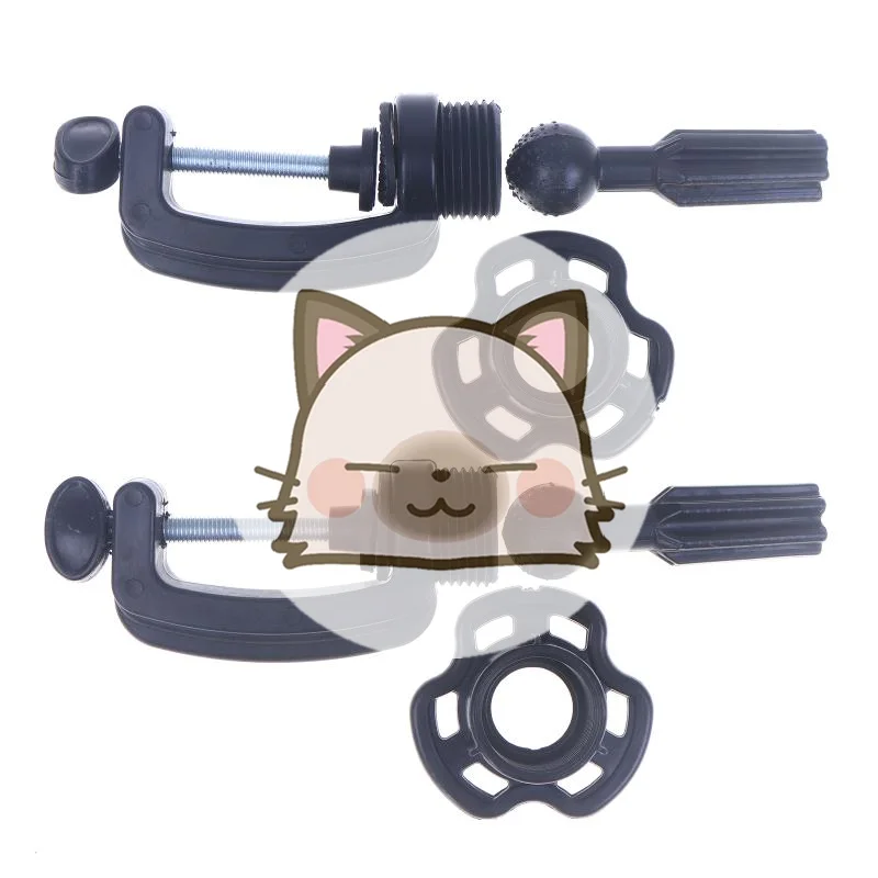 New 1 PCS Mini Wig Head Stand Table Clamp Training Mannequin Wig Head Holder Adjustable Plastic Material Hair Accessory Tools