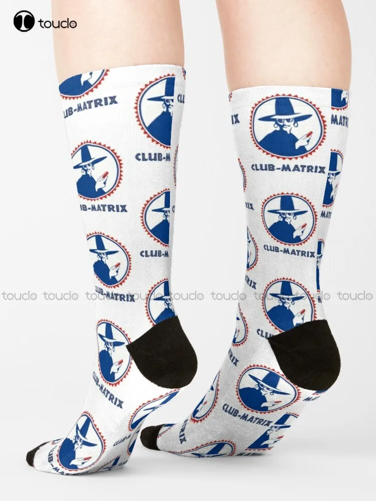 نادي مصفوفة نادي ماتي شاي مثلج ماتي الشاي الجوارب Kawaii الجوارب شخصية مخصصة للجنسين الكبار في سن المراهقة الشباب الجوارب 360 درجة الطباعة الرقمية