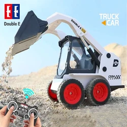 Double E E594 1:14 Remote Control Slip Loader Toy Car RC Truck Engineering Vehicle Skid Steer Excavators Toys for Boys Gifts