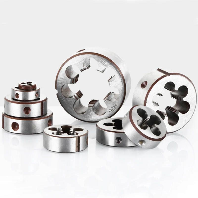 Imagem -02 - Aço de Alta Velocidade Die Hard Liga de Aço Linha Redonda Die Cutting Tool Thread Die Conjunto m2 m3 m4 m5 m6 M10 M12 M14 M16 M18 M20 M30