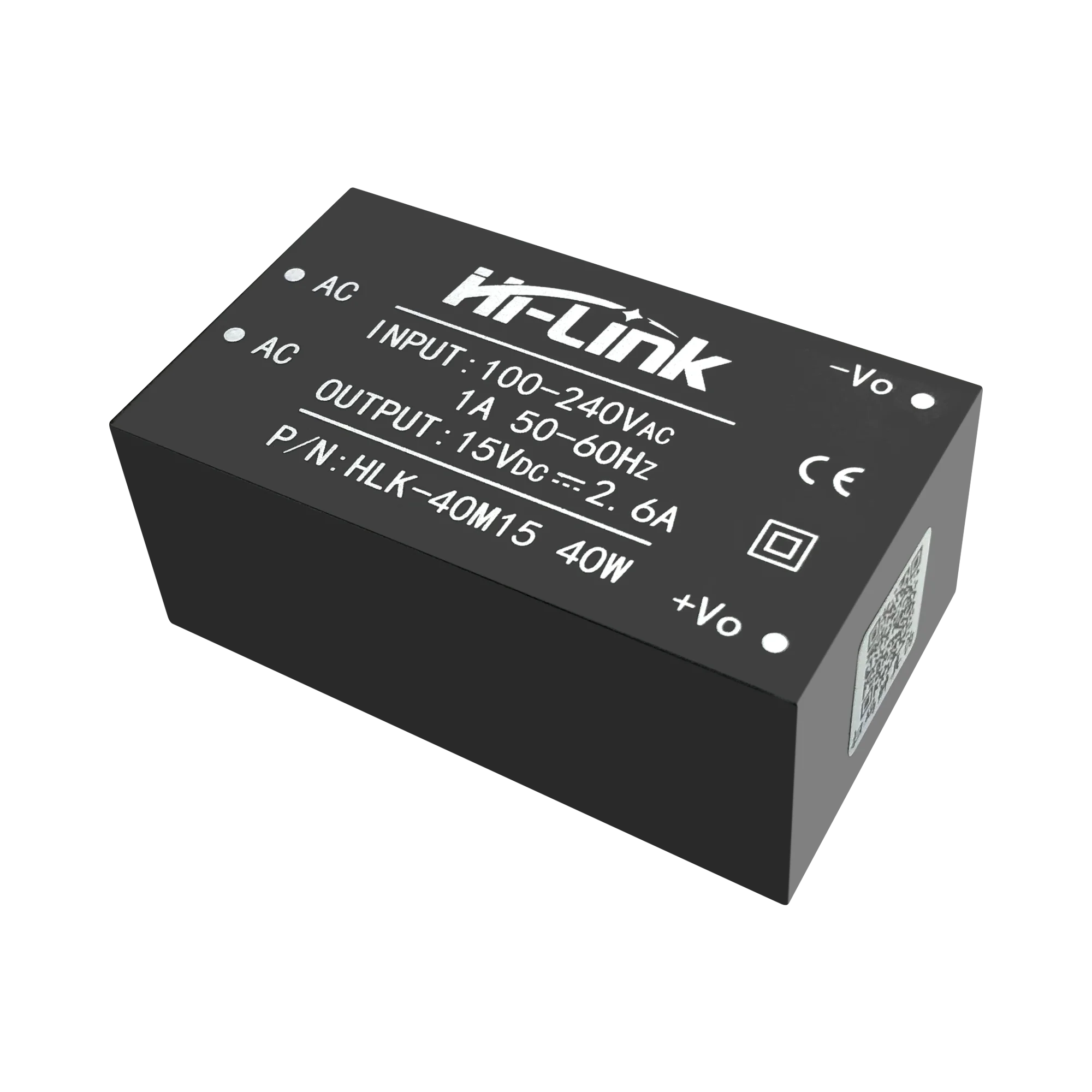 

New 2pcs Hi-Link 220V 15V 40W power module isolated switching step down power supply module AC DC transformer