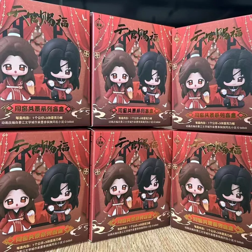 100% Offizielle Heaven Official's Blessing Anime Blind Box Niedliche Sammelfigur Desktop-Dekoration Ornament Geschenk für Fans