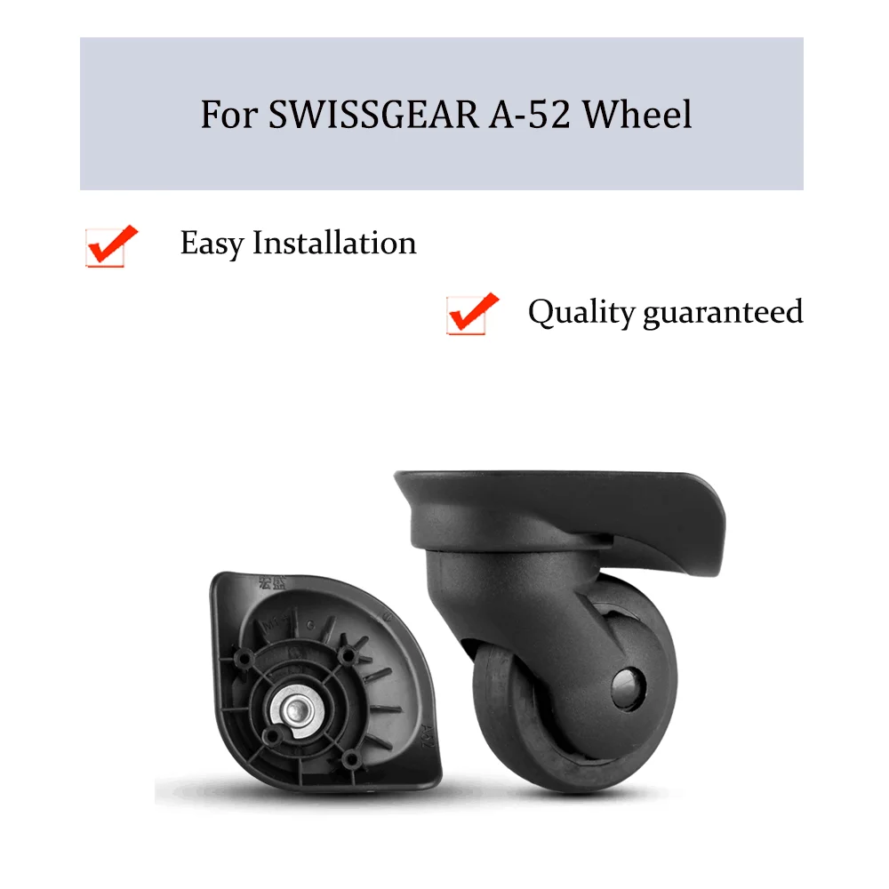 

For SWISSGEAR A-52 Universal Wheel Replacement Trolley Case Luggage Pulley Silent Smooth Shock Absorbing Accessories CasterWheel