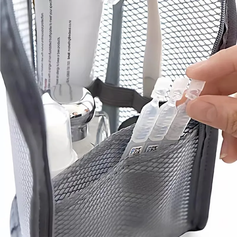 EVA Mesh Cosmetic Bag for Travel Makeup Organizer
