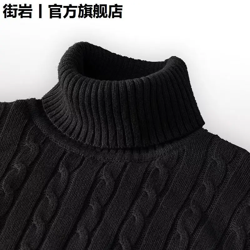 الرجال الياقة المدورة سترة سميكة محبوك سترة ضئيلة ومتعددة الاستخدامات ملابس اخلية حرارية الرجال سترة الرجال وسيم